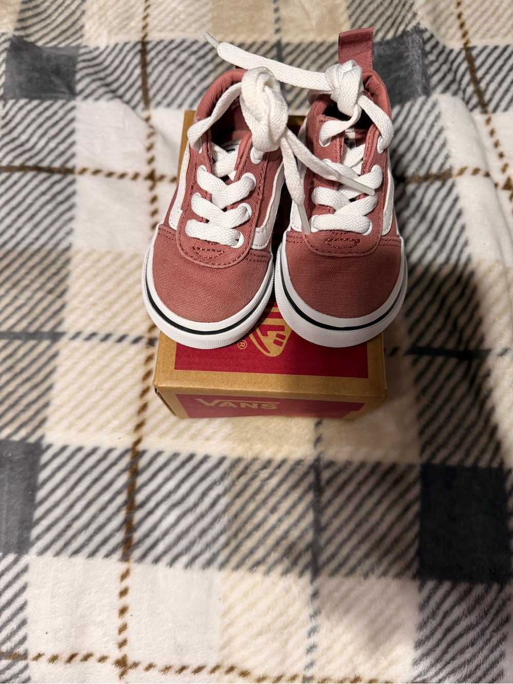 Vans Kids Old Skool Sneakers - Dusty Rose & White